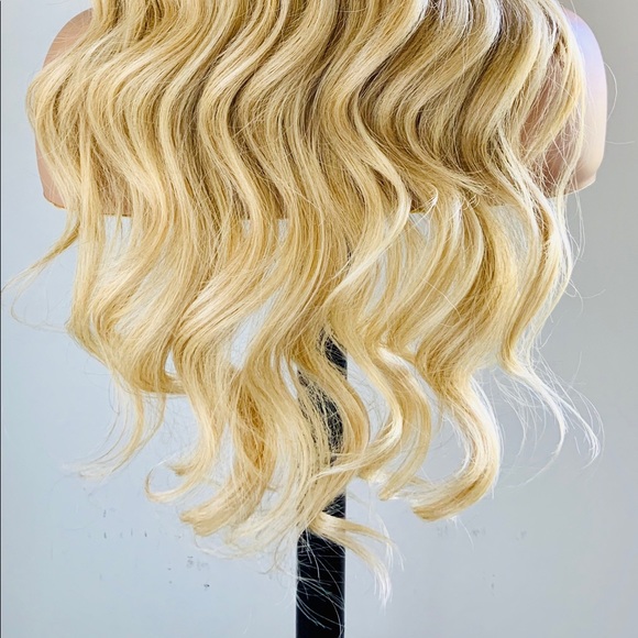 Gorgeous Ombre Blonde Versatile 13x4 Lace Front Premium Fiber Wig for Daily Wear - Picture 10 of 10